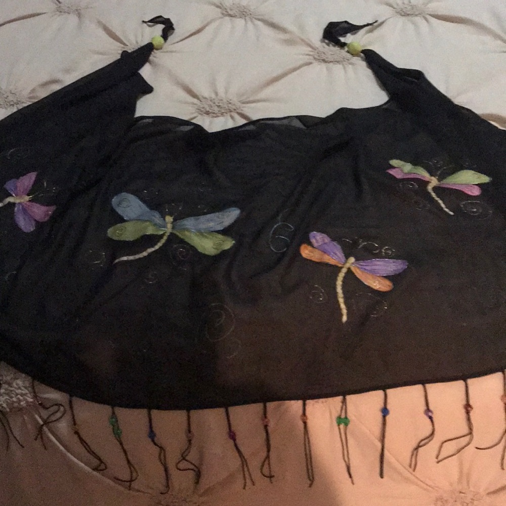 Hand made, hand painted beach wrap